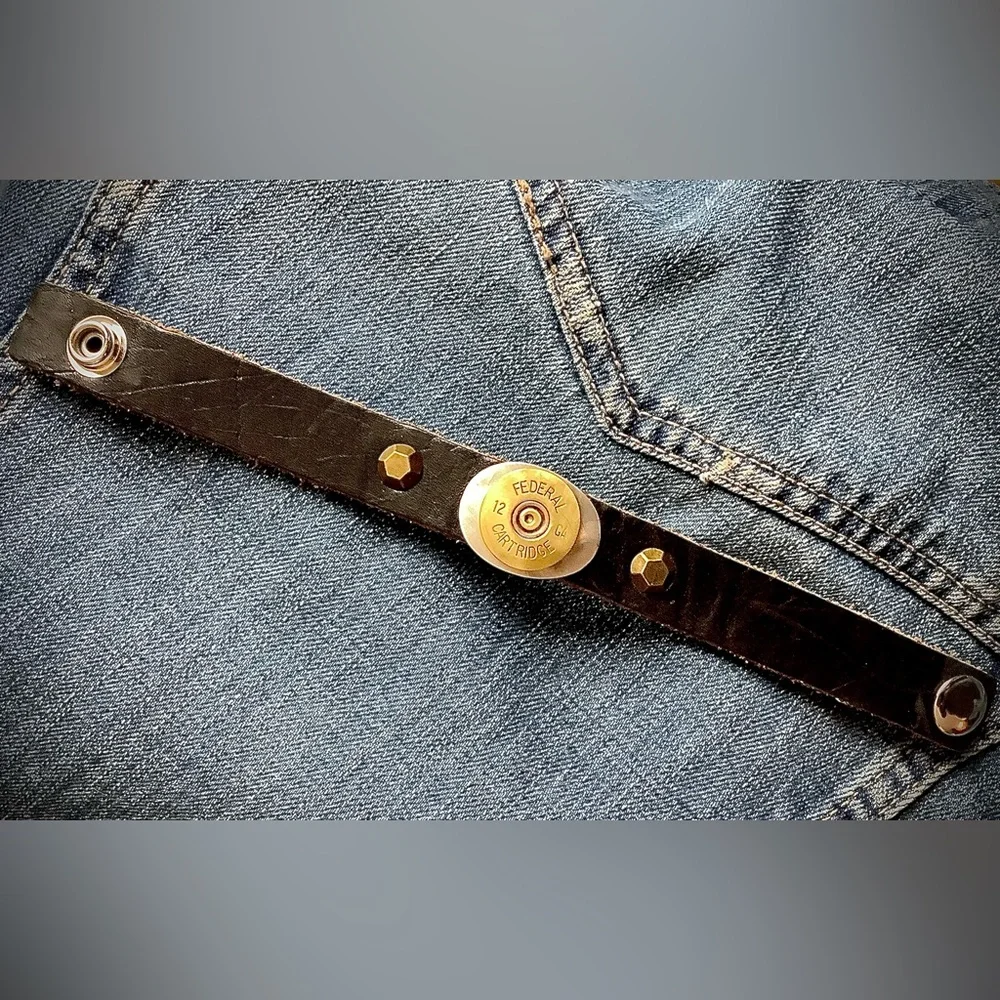 Leather Bracelet with 12 gage, up to 7 1/2” wrist